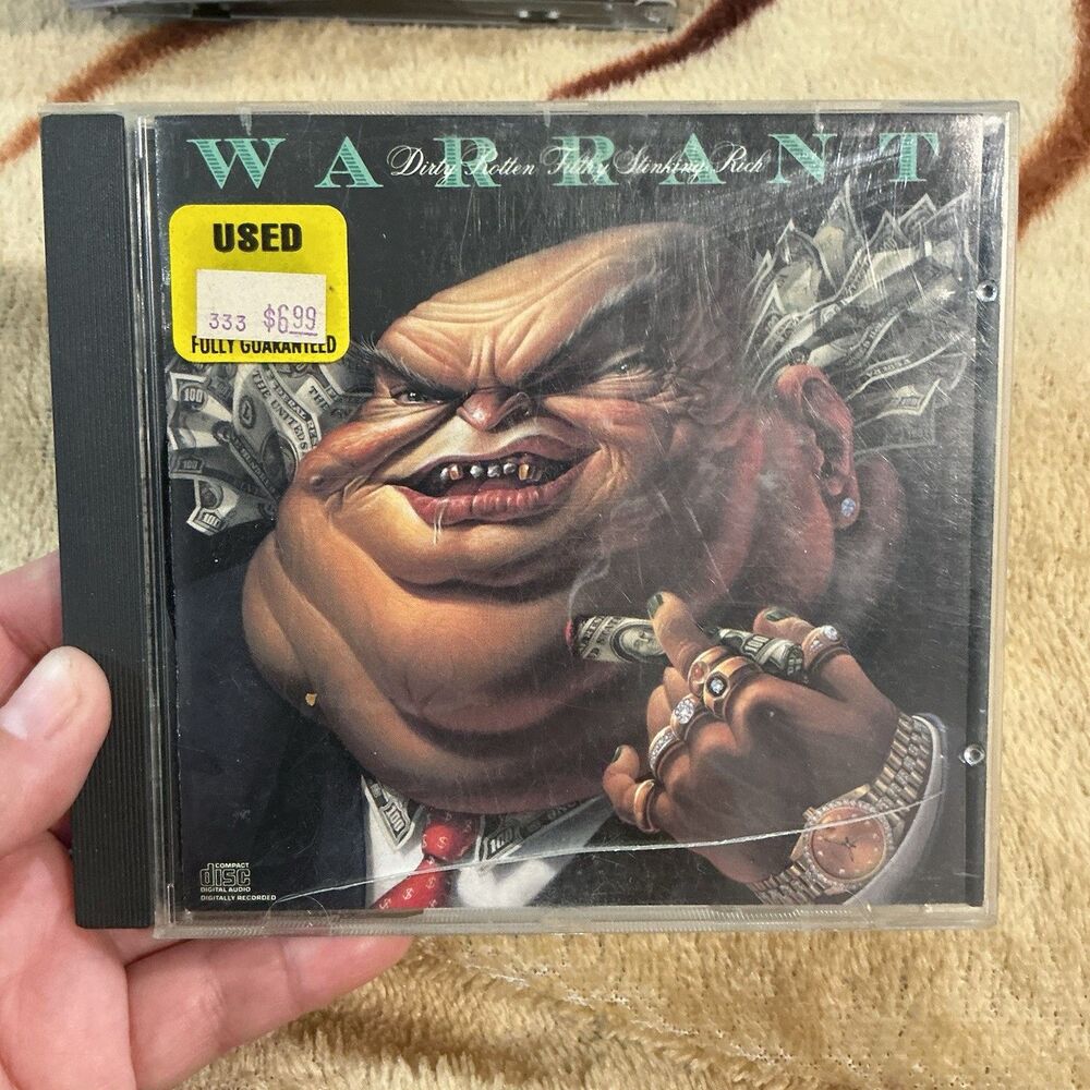 Warrant Dirty Rotten Filthy Stinking Rich CD 1989 Columbia Heaven Down Boys